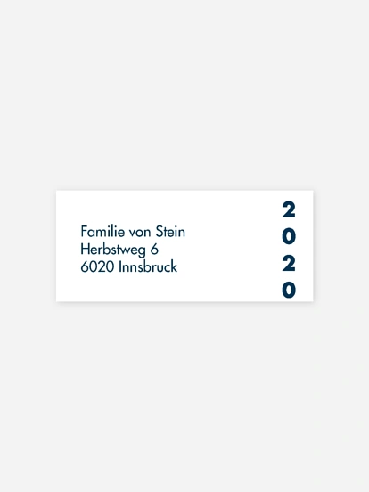 Absenderaufkleber Weihnachten Neujahrszauber