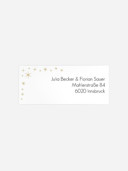 Absenderaufkleber Party Einfach magisch