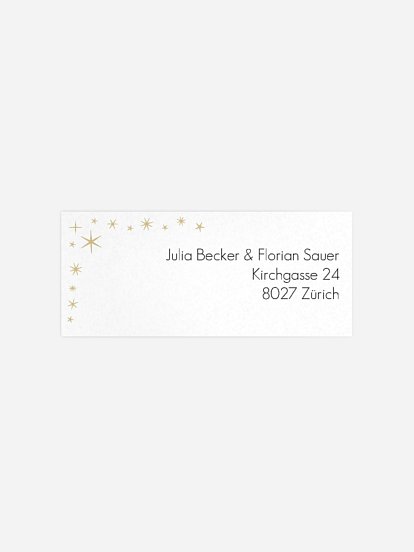 Absenderaufkleber Party Einfach magisch