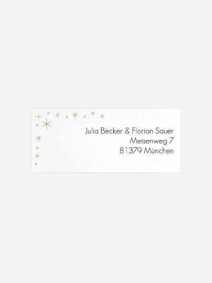 Absenderaufkleber Party Einfach magisch