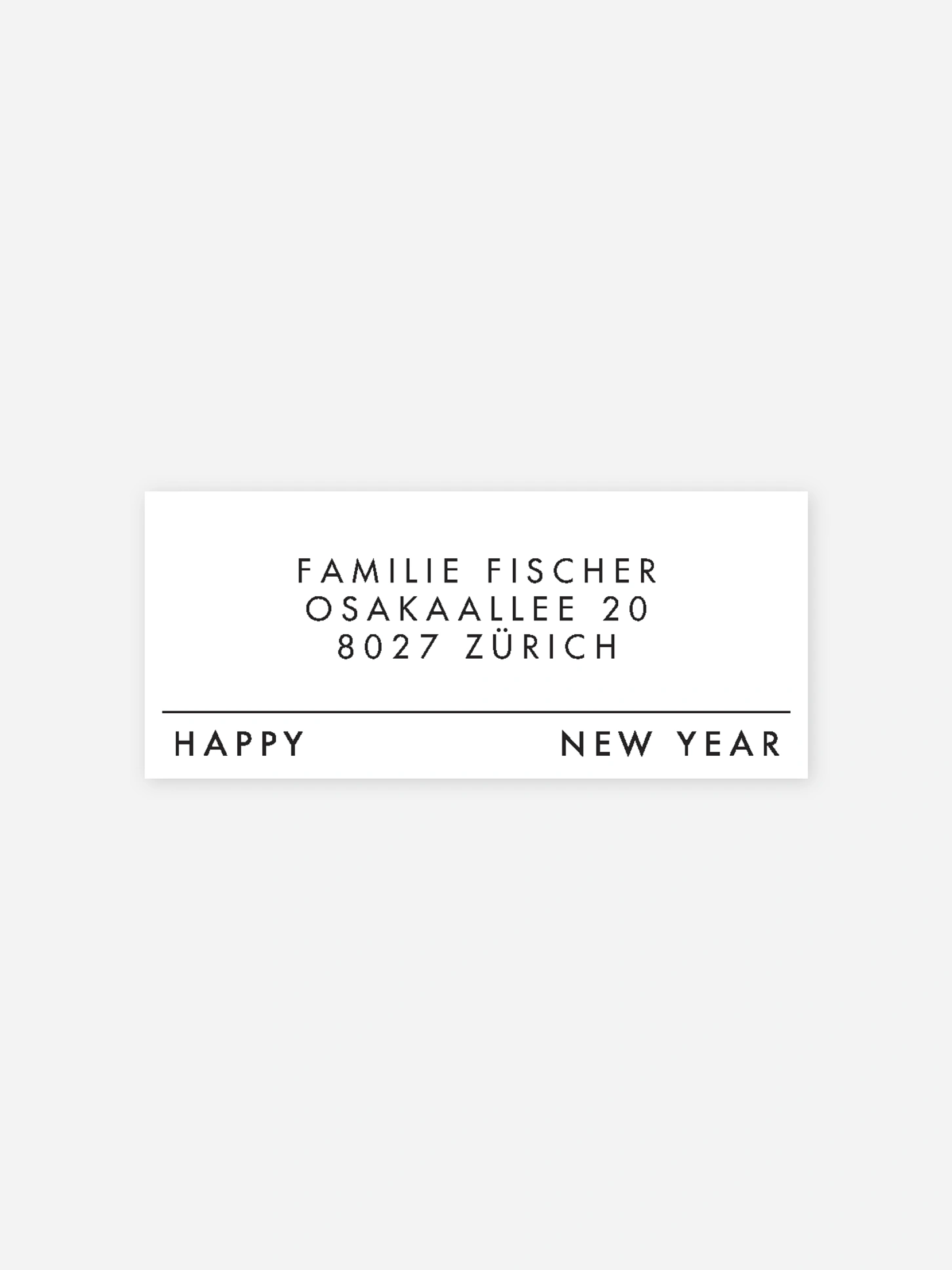 Absenderaufkleber Weihnachten Dear New Year