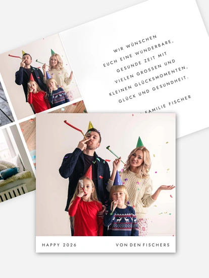 Neujahrskarten Dear New Year