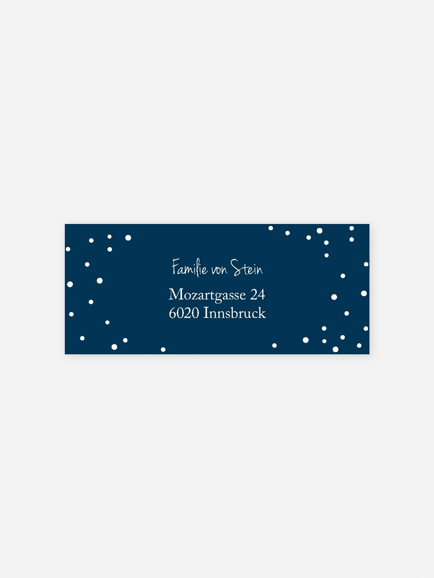 Absenderaufkleber Weihnachten Lichterkreis Premium
