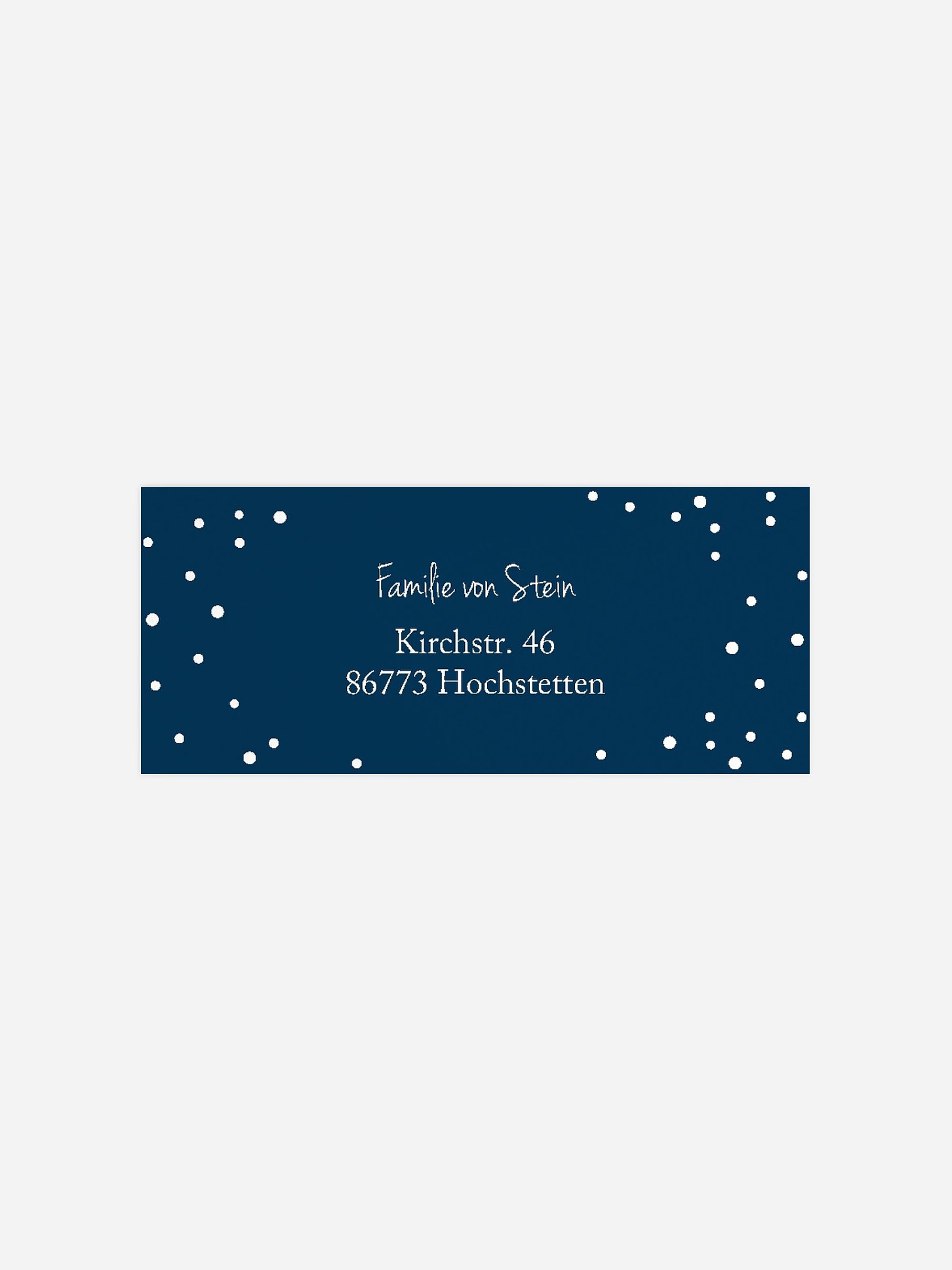 Absenderaufkleber Weihnachten Lichterkreis Premium
