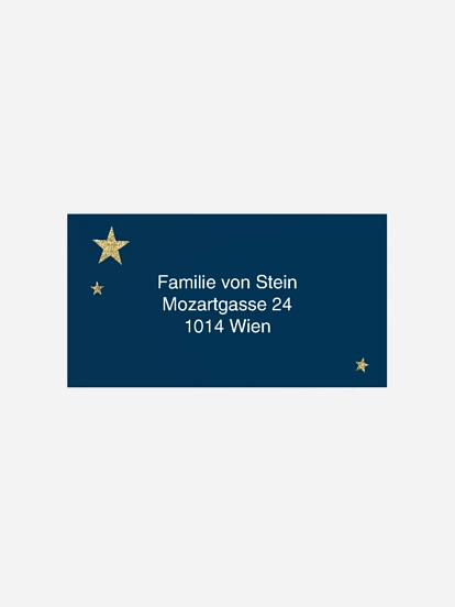 Empfängeraufkleber Geburt It's Christmas, Baby