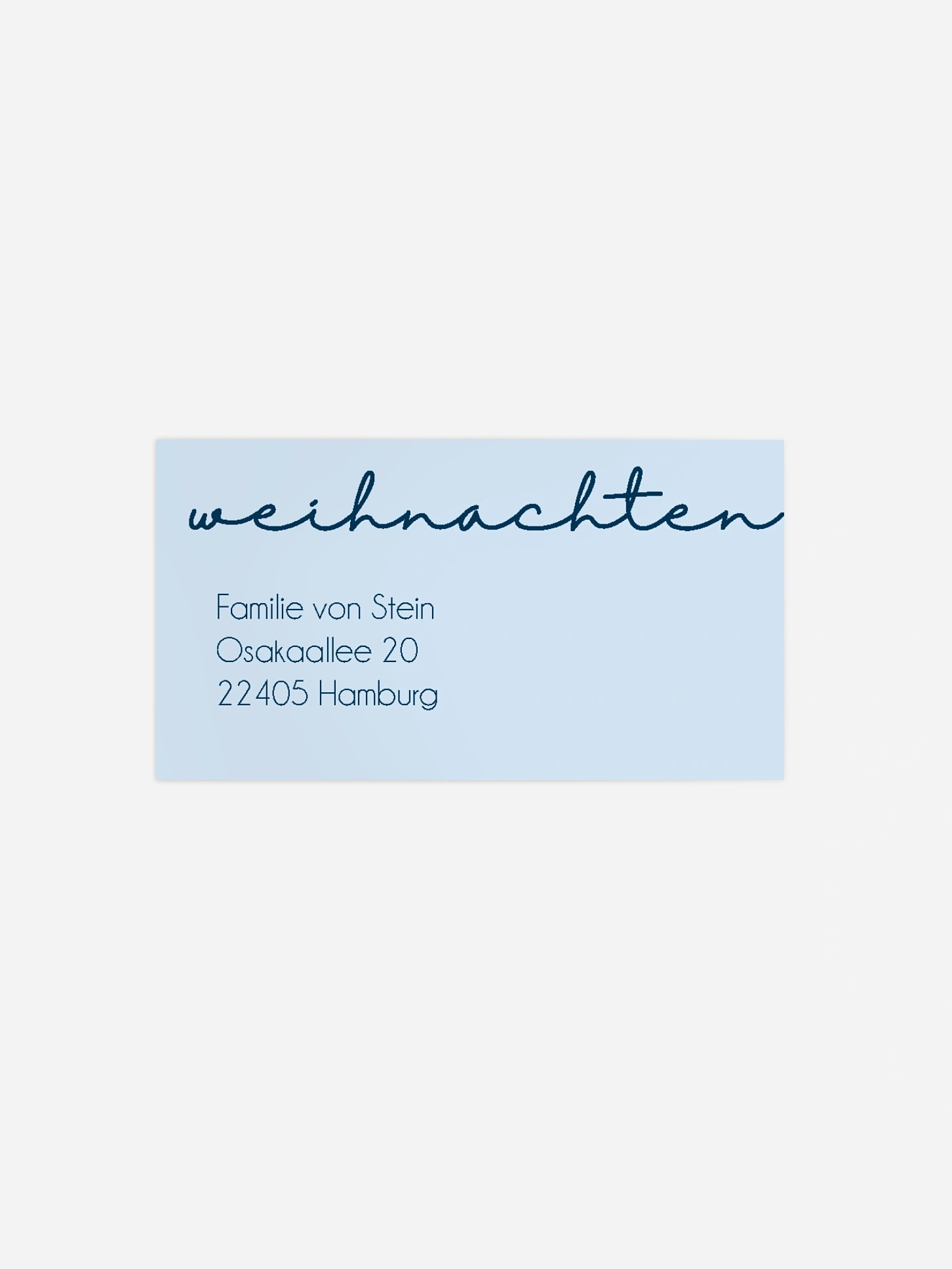 Empfängeraufkleber Geburt Heilig Abend
