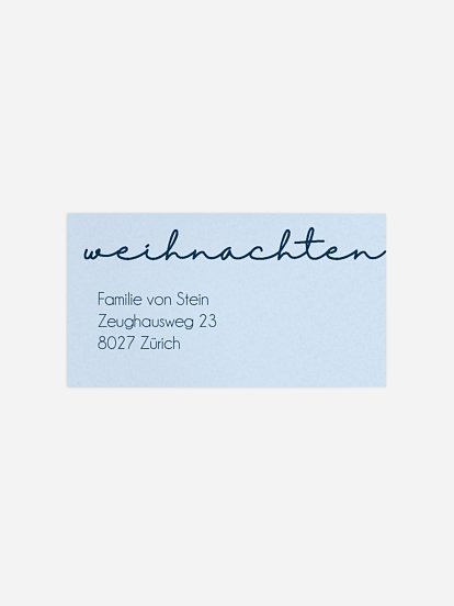 Empfängeraufkleber Geburt Heilig Abend