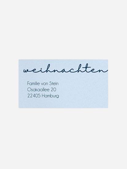 Empfängeraufkleber Geburt Heilig Abend