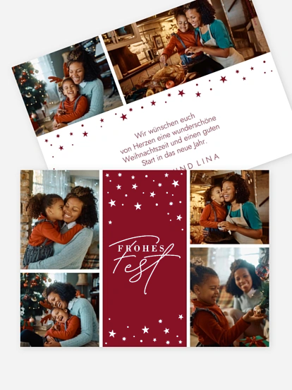 Weihnachtskarte Vom Himmel hoch...