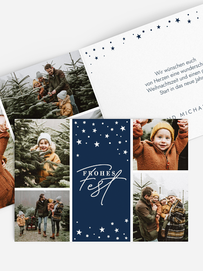 Weihnachtskarte Vom Himmel hoch...