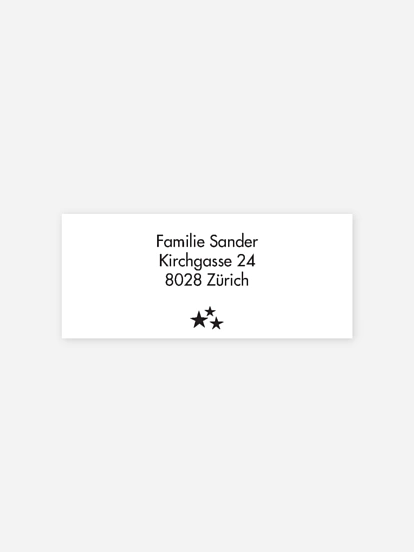 Absenderaufkleber Weihnachten Weihnachtswünsche Kraftpapier