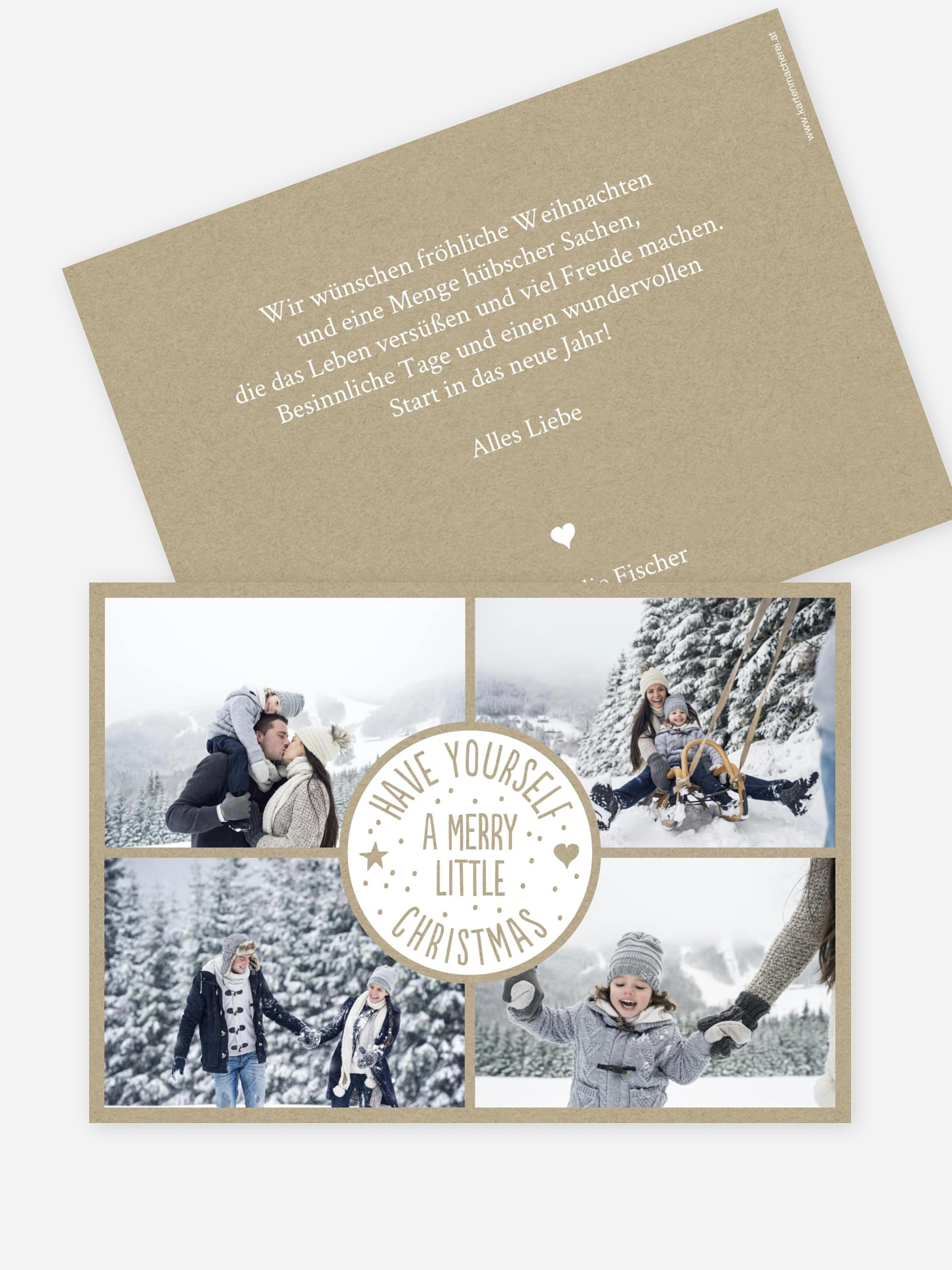 Weihnachtskarte A Merry Little Christmas