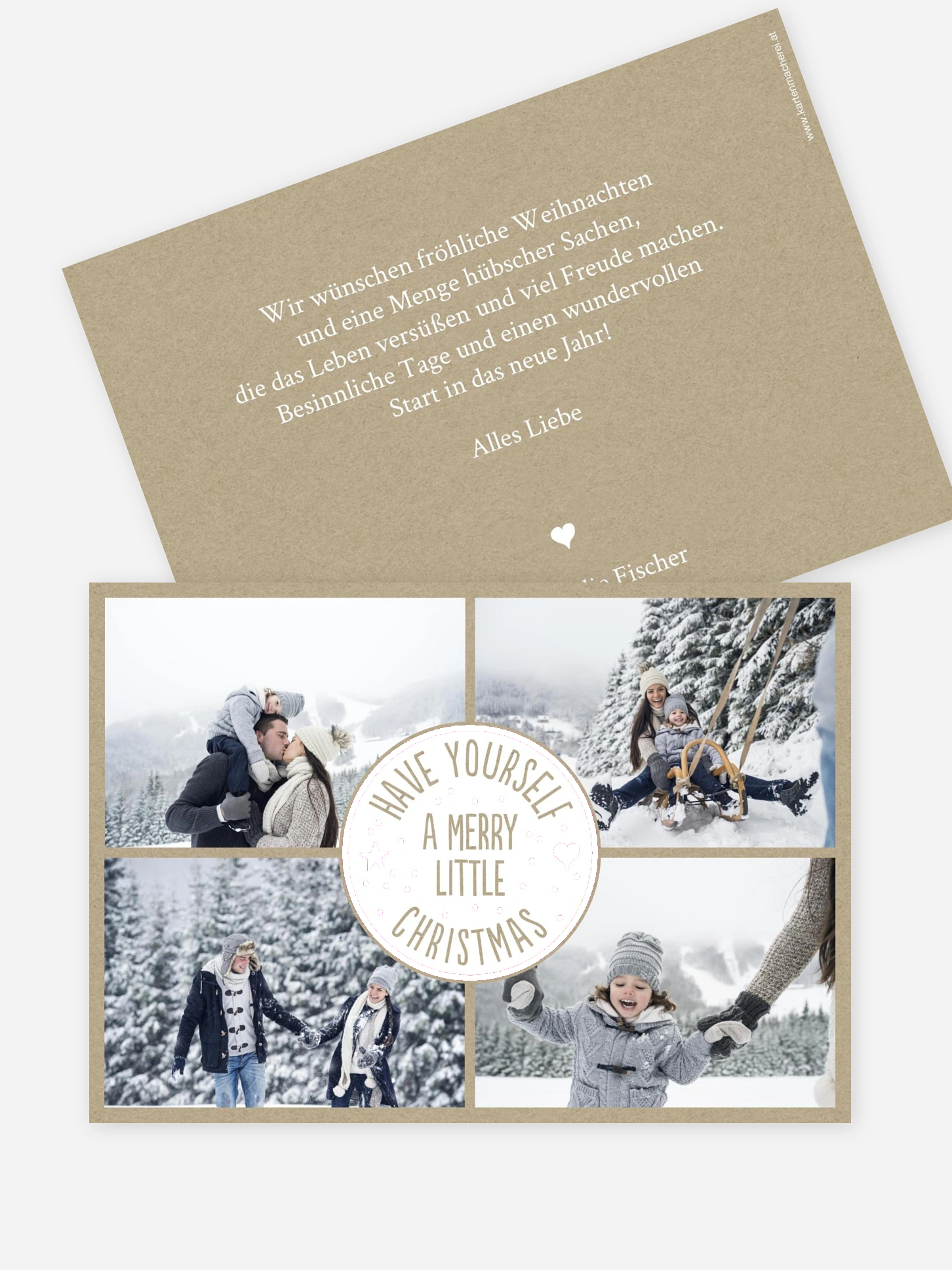 Weihnachtskarte A Merry Little Christmas