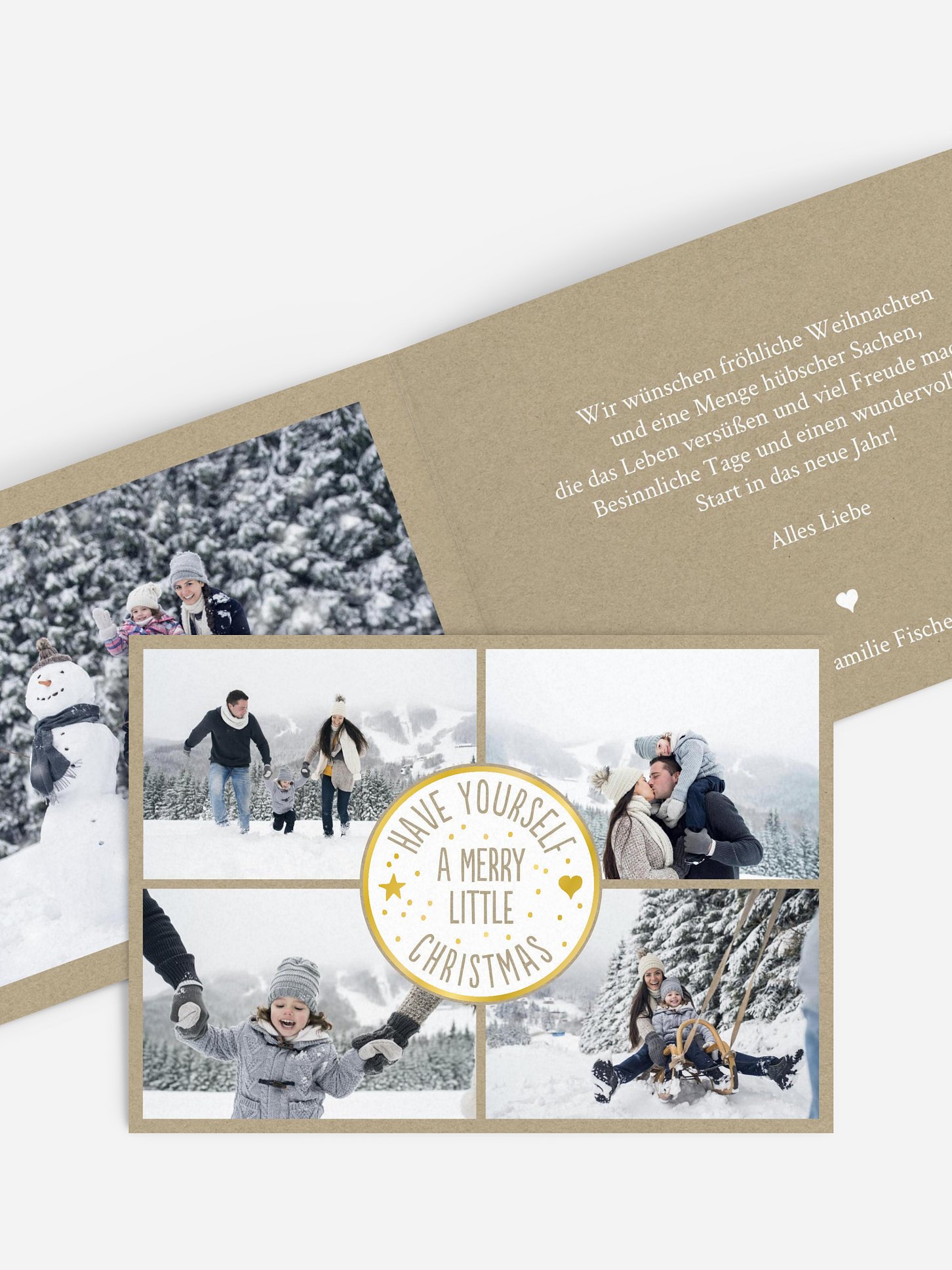 Weihnachtskarte A Merry Little Christmas