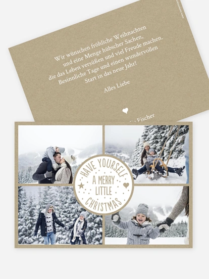 Weihnachtskarte A Merry Little Christmas
