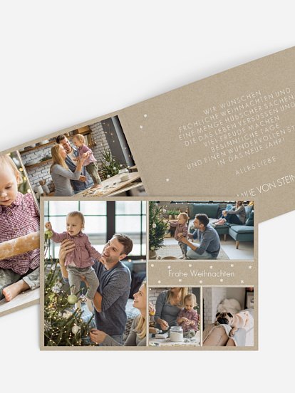 Weihnachtskarte Winterwonne