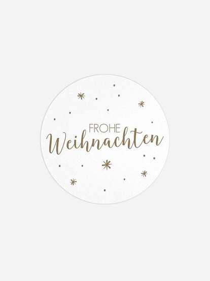 Geschenkaufkleber Weihnachten Wie verzaubert Kraftpapier