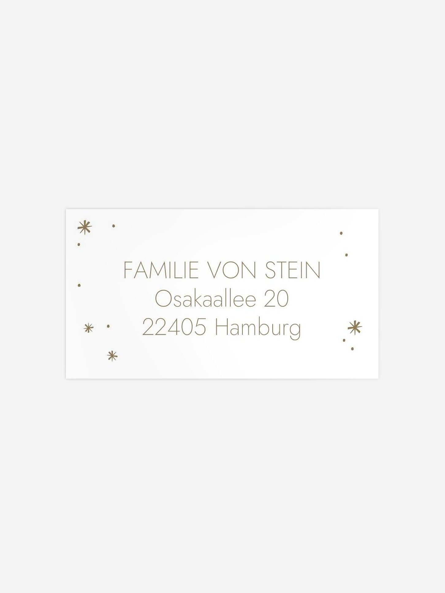 Empfängeraufkleber Weihnachten Wie verzaubert Kraftpapier