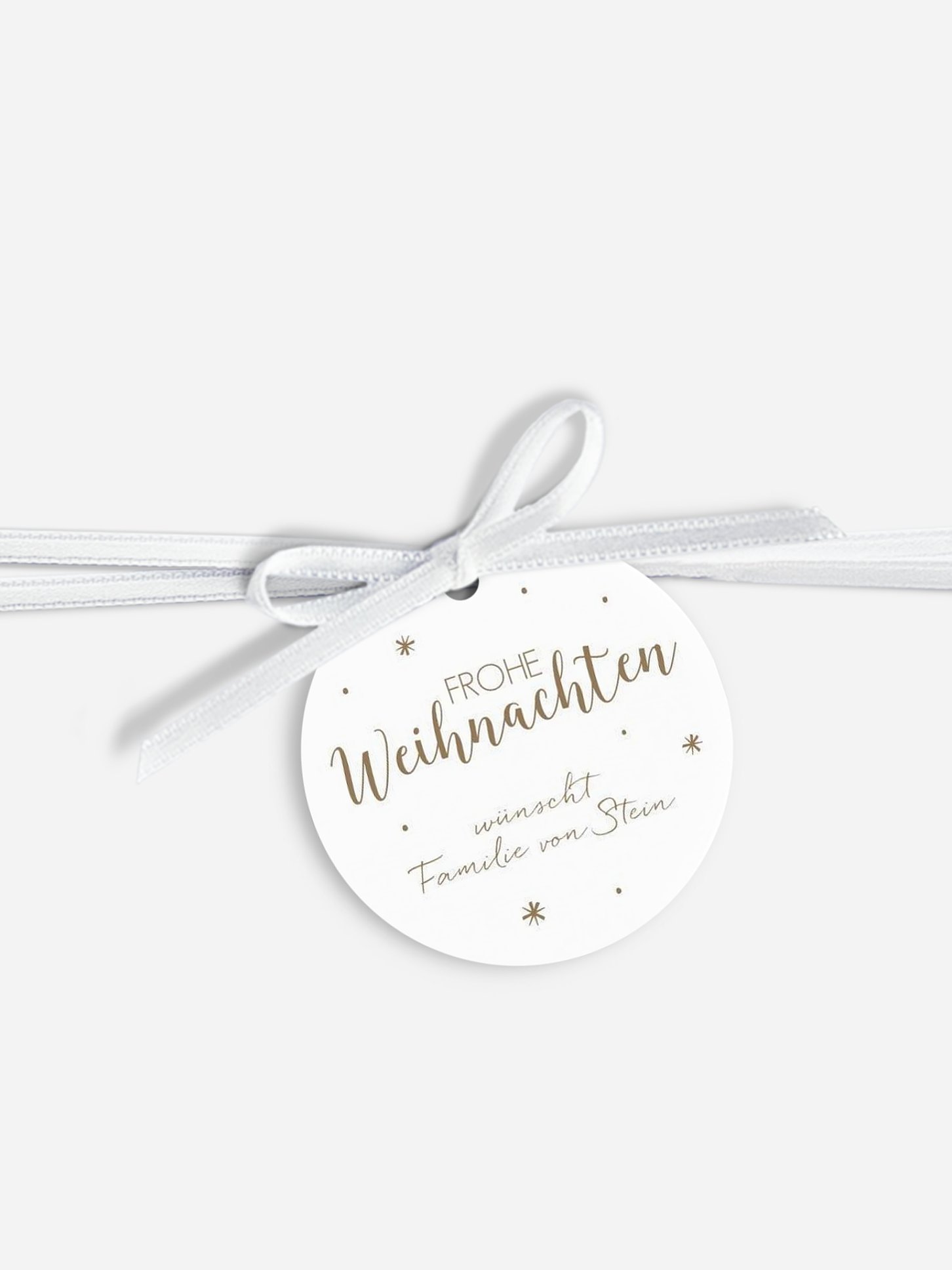 Anhänger mit Band personalisiert Wie verzaubert Kraftpapier