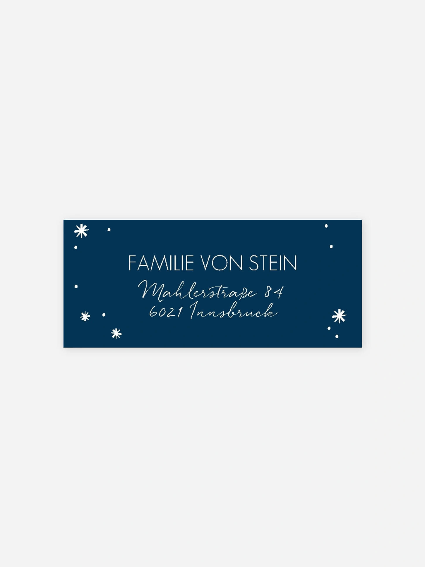 Absenderaufkleber Weihnachten Wie verzaubert