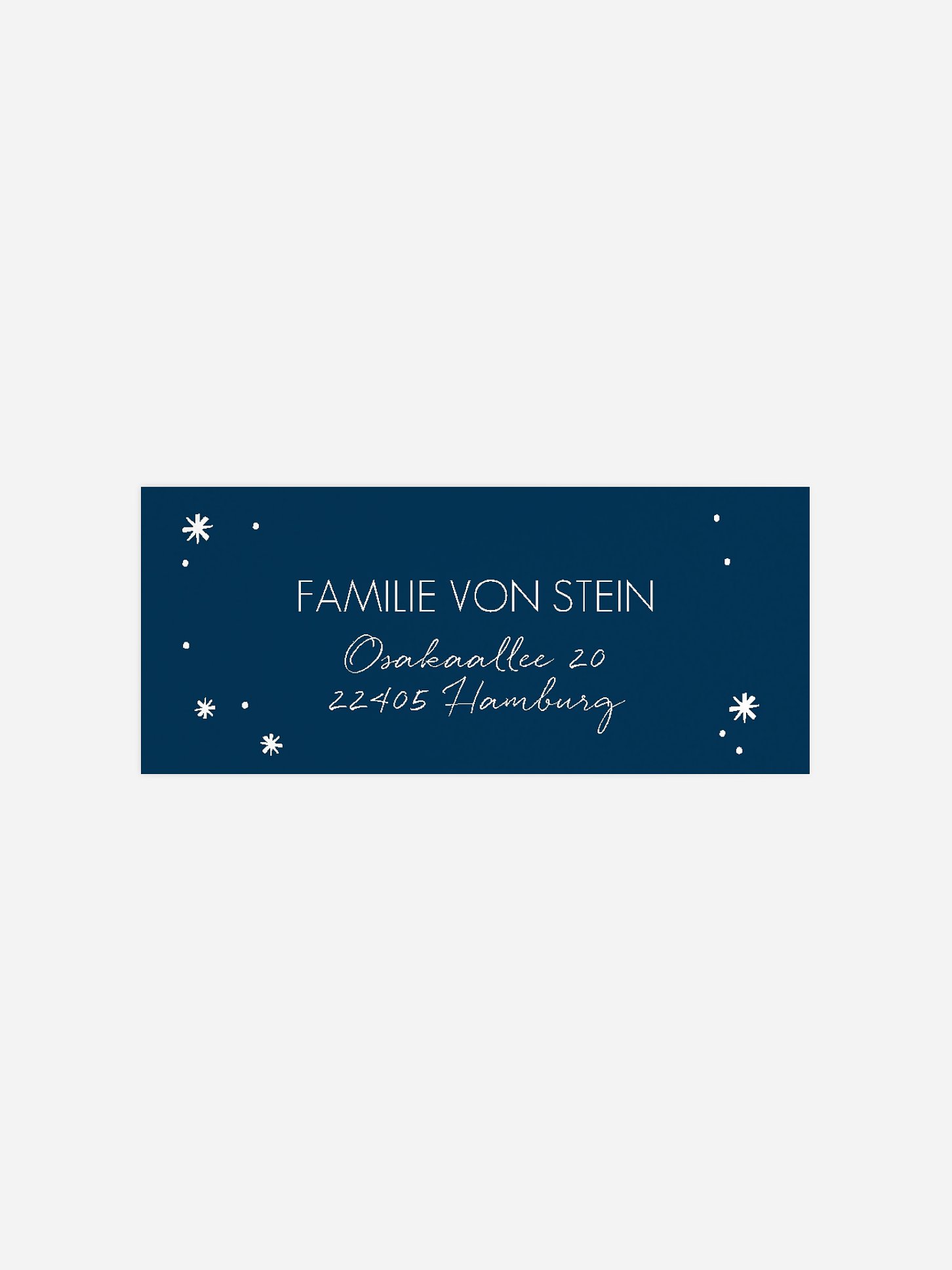 Absenderaufkleber Weihnachten Wie verzaubert