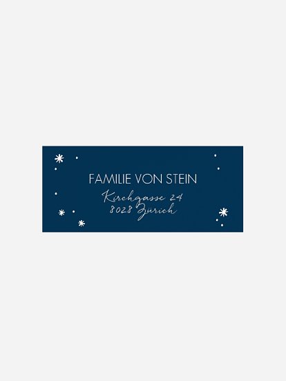 Absenderaufkleber Weihnachten Wie verzaubert