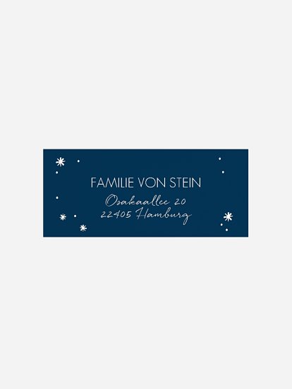Absenderaufkleber Weihnachten Wie verzaubert
