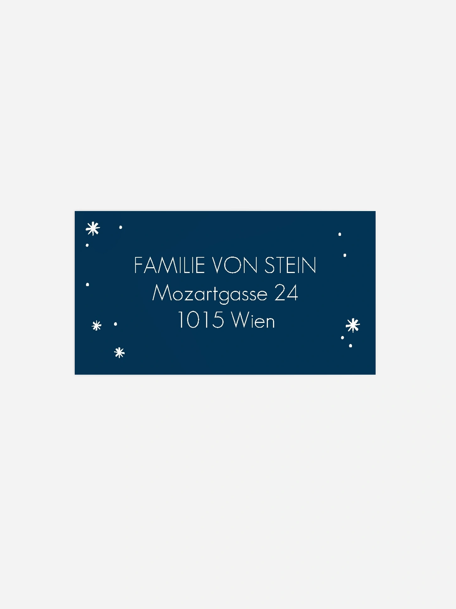Empfängeraufkleber Weihnachten Wie verzaubert