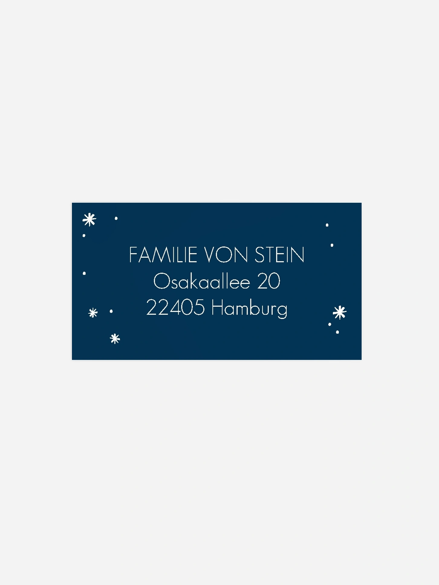 Empfängeraufkleber Weihnachten Wie verzaubert