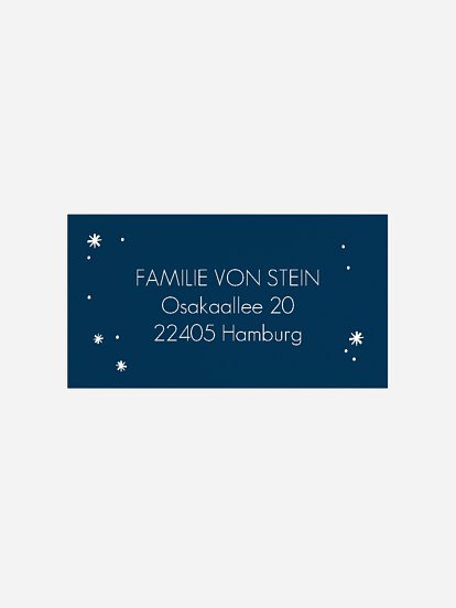 Empfängeraufkleber Weihnachten Wie verzaubert