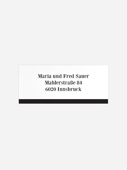 Absenderaufkleber Party Neujahrsparty