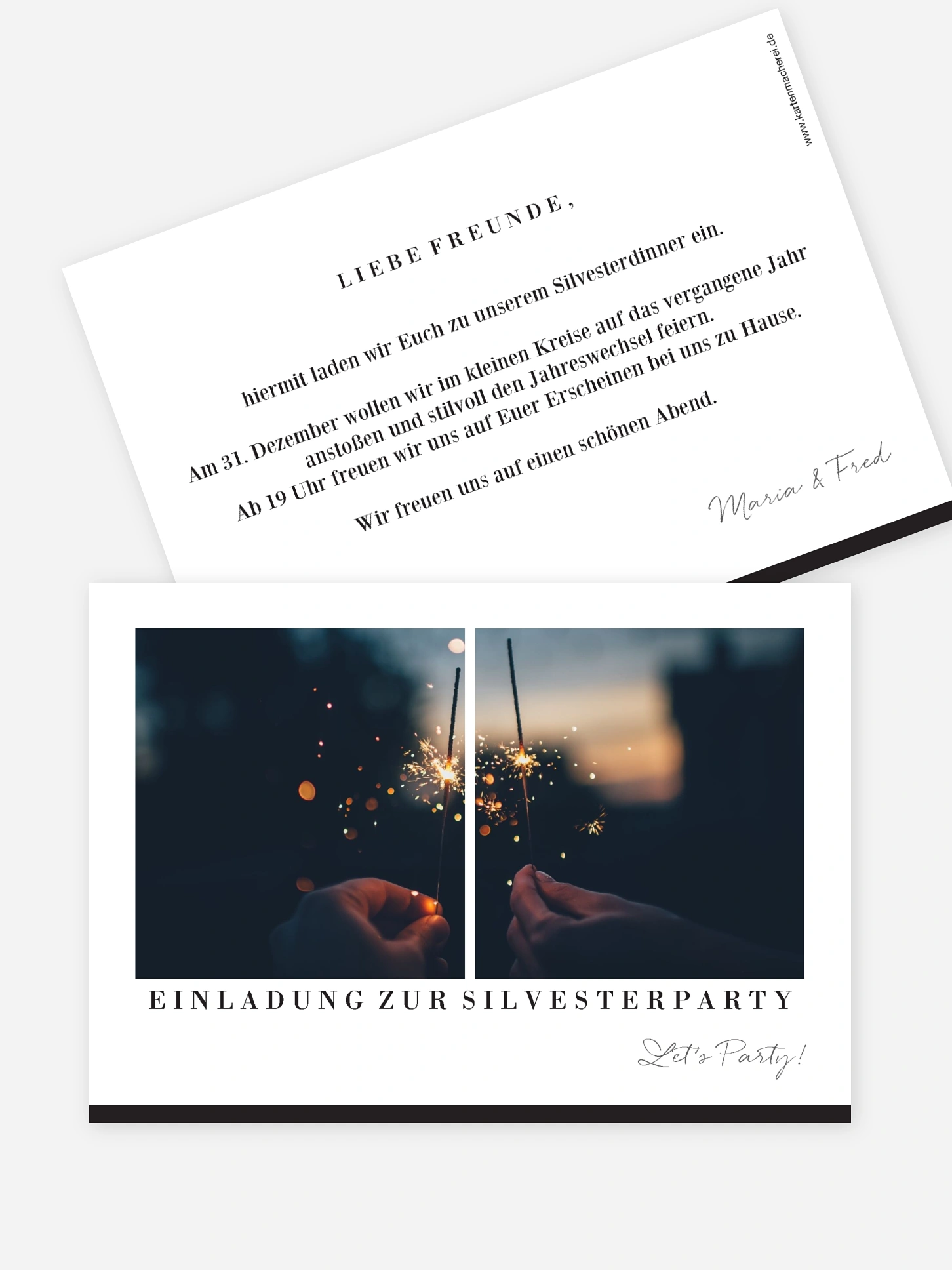 Partyeinladung Neujahrsparty