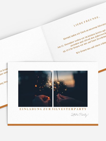 Partyeinladung Neujahrsparty
