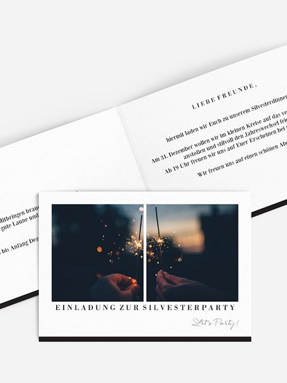 Partyeinladung Neujahrsparty