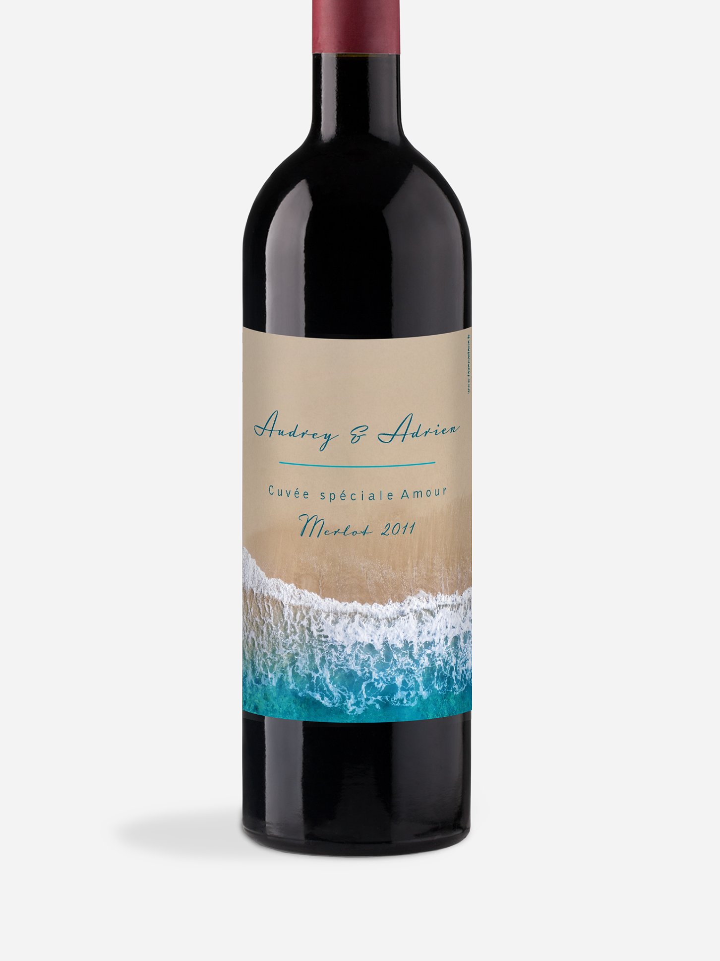 Étiquette bouteille Écume de mer