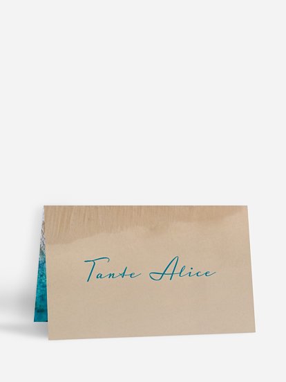 Marque-place mariage Écume de mer