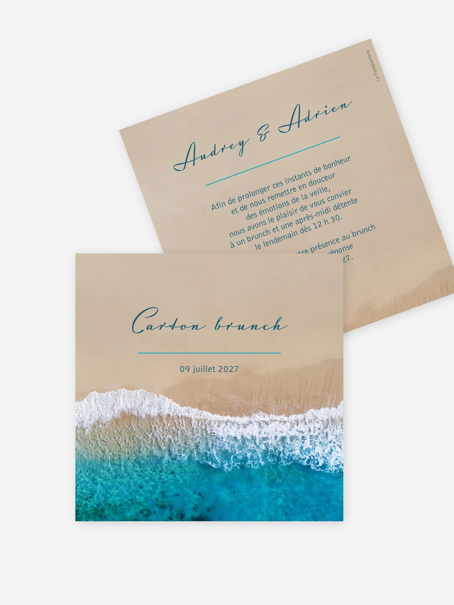 Carte brunch Écume de mer