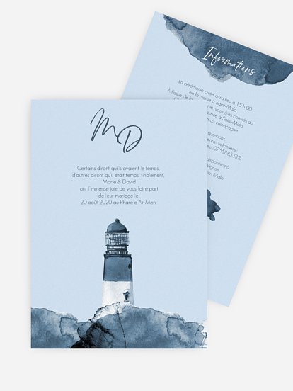 Faire-part de mariage St Malo