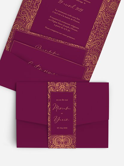 Faire-part mariage Palais oriental