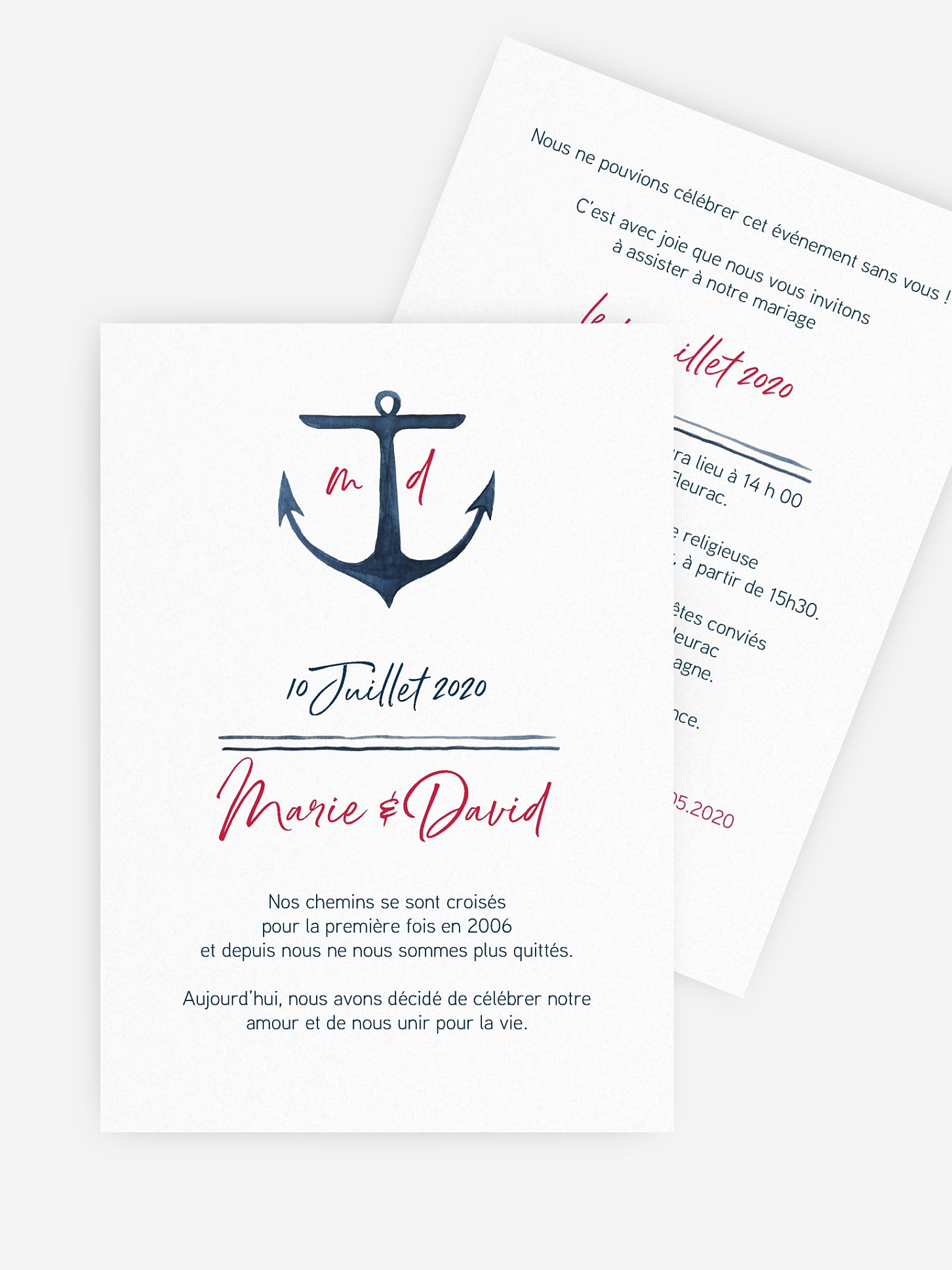 Faire-part de mariage Promesse infinie