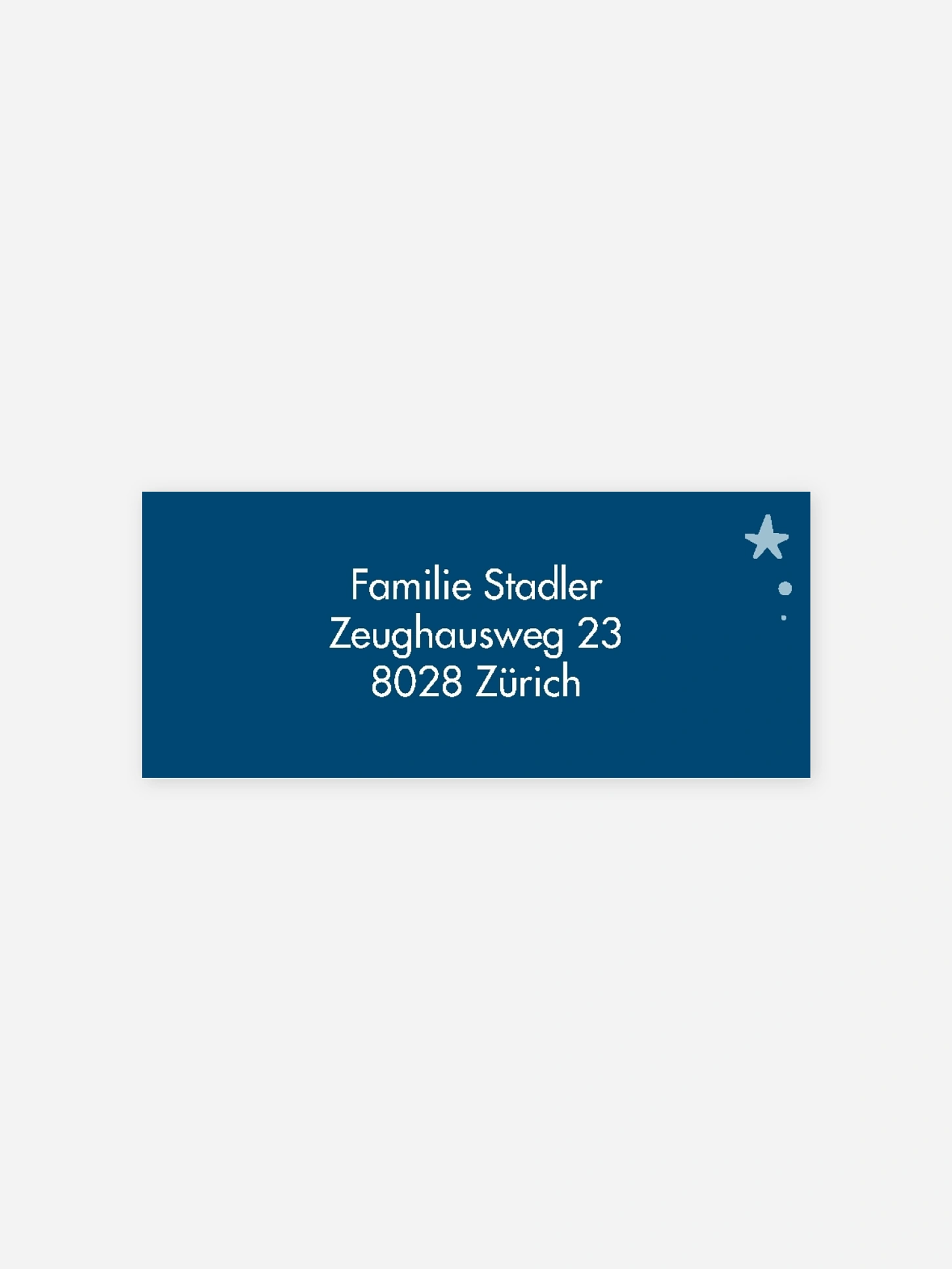 Absenderaufkleber Weihnachten Festtagspost Premium
