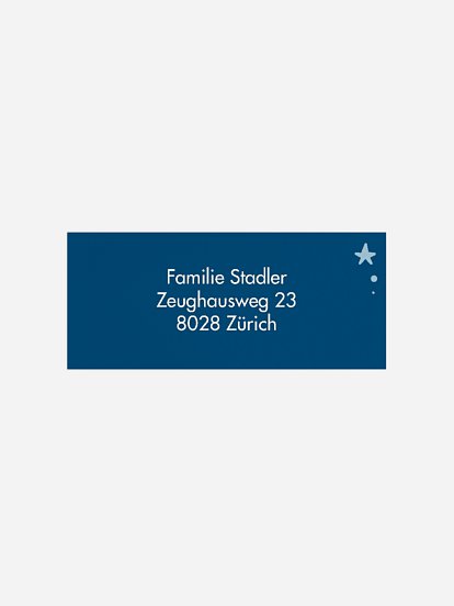 Absenderaufkleber Weihnachten Festtagspost Premium