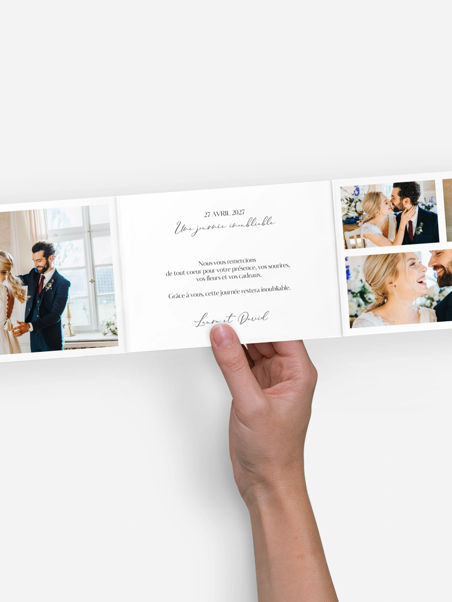 Carte de remerciements Just chic