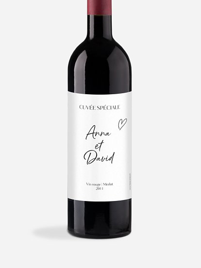 Étiquette bouteille Just chic