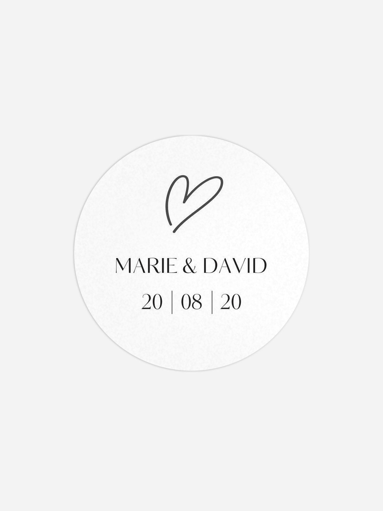 Étiquette cadeau mariage Just chic