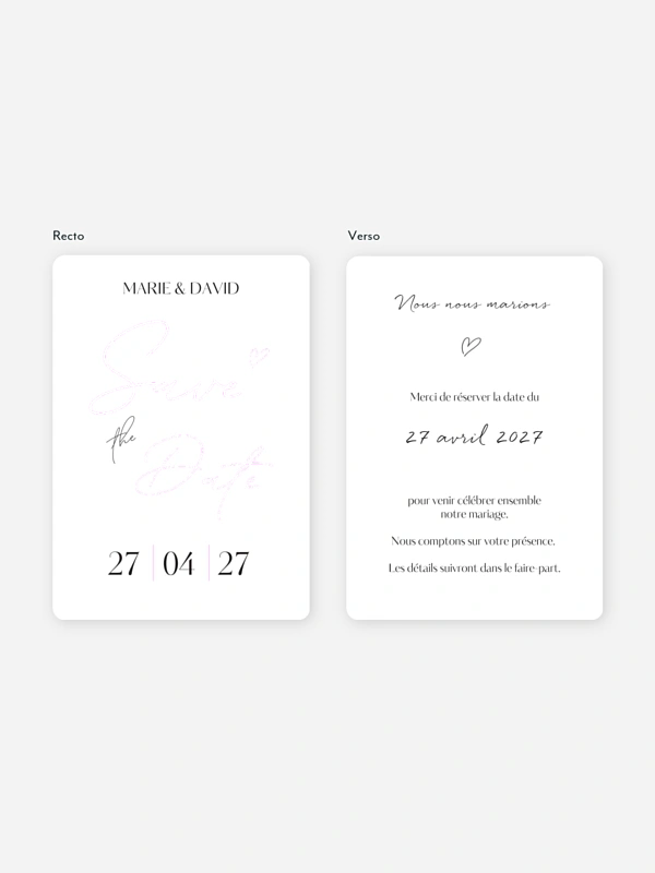 Save the date Just chic