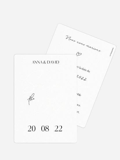 Save the date Just chic