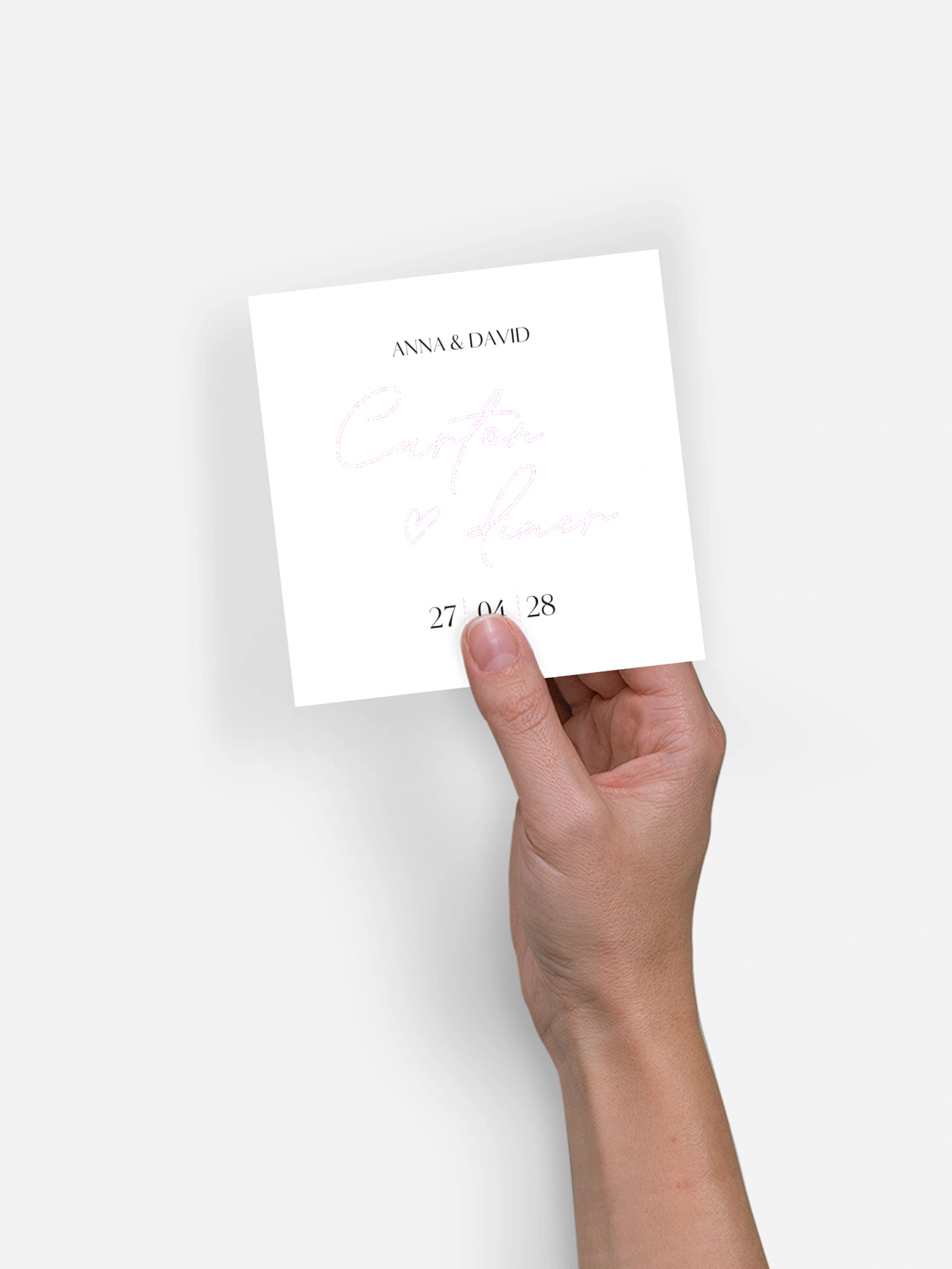Carton d'invitation Just chic
