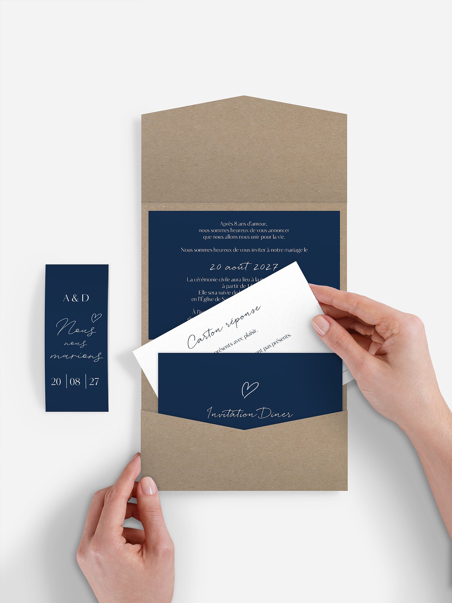 Faire-part de mariage Just chic