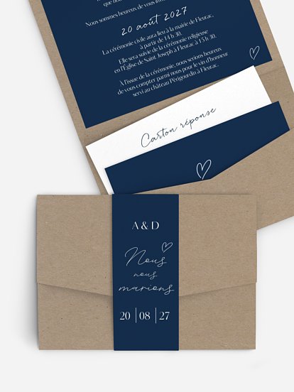 Faire-part de mariage Just chic